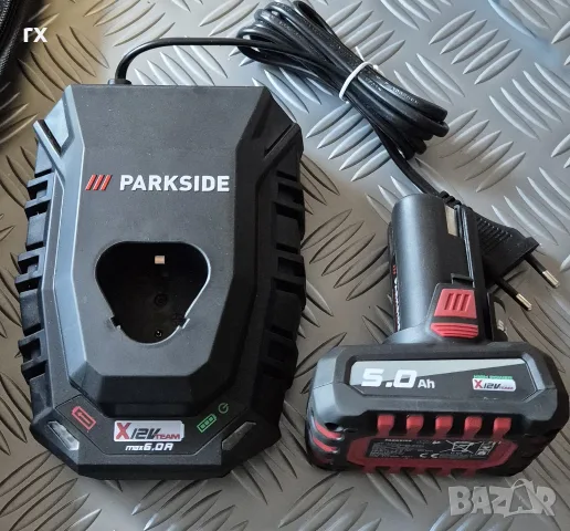  Батерия Parkside 2, 4 8ah 20V и Двойно зарядно, Растерна пяна , снимка 6 - Други инструменти - 51969979
