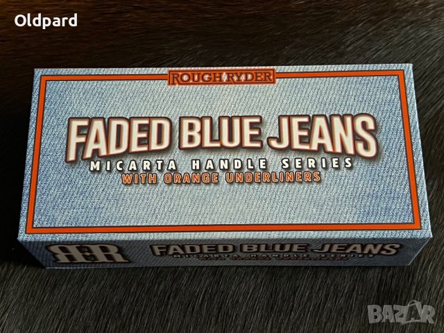 Колекционерски джобен сгъваем нож с три остриета RR Stockman Denim Micarta. (RR2344), снимка 7 - Ножове - 44296644