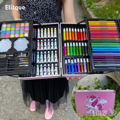 Комплект за рисуване – 150 части, снимка 11 - Рисуване и оцветяване - 53372821