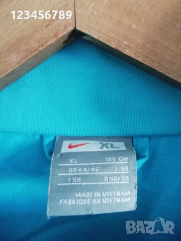 Barcelona Nike 2007/2008 оригинално ретро яке Барселона XL/2XL синьо, снимка 3 - Спортни дрехи, екипи - 52714891
