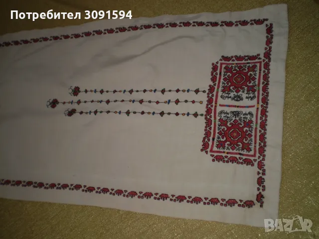 Покривка Българска шевица ръчна изработка антични хилядолетни мотиви , снимка 5 - Антикварни и старинни предмети - 50194495