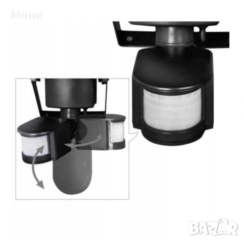 LED прожектор с датчик и соларен панел, снимка 4 - Прожектори - 53917081