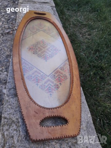 Ретро дървен поднос  10/4, снимка 2 - Антикварни и старинни предмети - 33881151