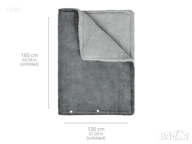 НОВИ! Електрическо одеяло 3в1 Medisana 160х130см 120W Двулицево, снимка 9 - Олекотени завивки и одеяла - 49786172