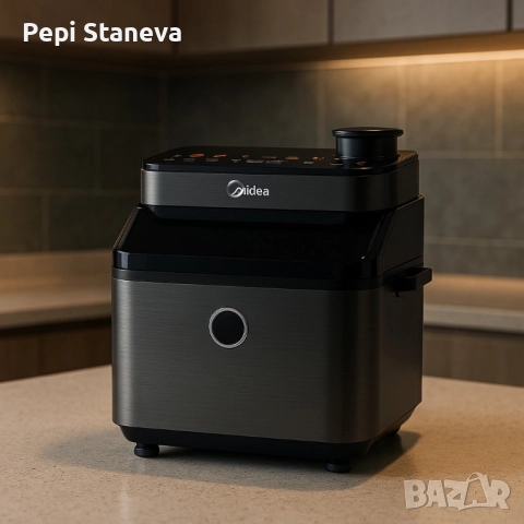 Midea DualTaste Air Fryer MF-CY75C2 – 7L капацитет, JuicyLock технология, снимка 4 - Уреди за готвене на пара - 51984467