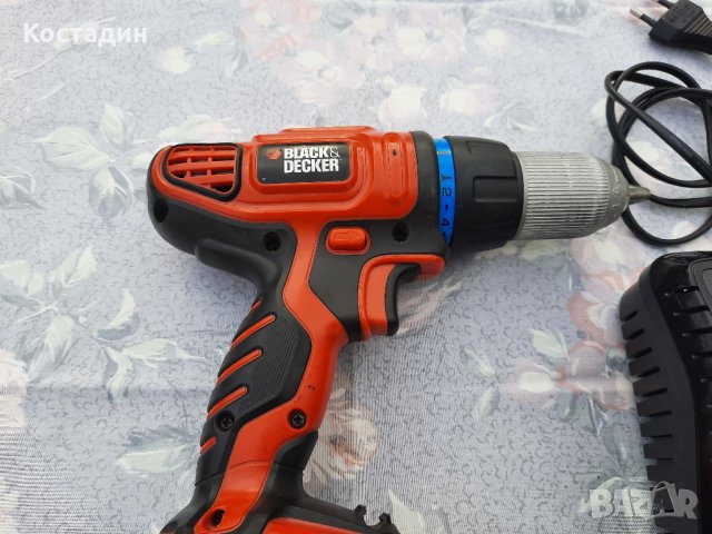 Професионален акумулаторен винтоверт,бормашина BLACK  DECKER   HP186F4L, снимка 3 - Винтоверти - 30850048