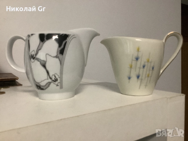 Кани порцелан  сметана  производство Германия  отличен състояние цена за 2 броя