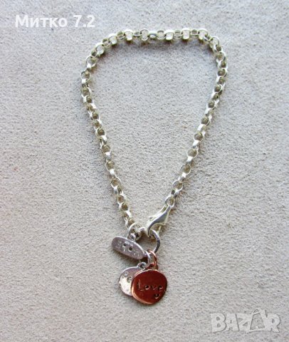 дамска сребърна гривна - 11, снимка 2 - Гривни - 39351215