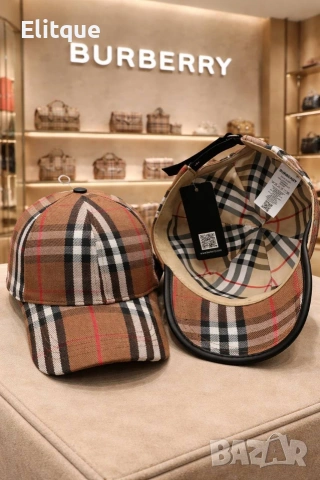 шапки с козирка Louis Vuitton Gucci Burberry , снимка 3 - Шапки - 54220612