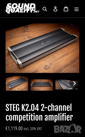 Авто Усилвател 2 канален STEG k2.04 клас АБ , снимка 9 - Ресийвъри, усилватели, смесителни пултове - 54111997