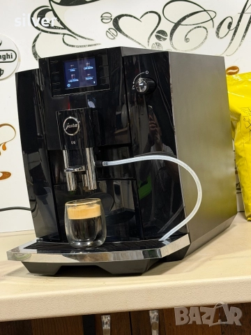 Кафемашина кафе автомат JURA E6 PIANO BLACK с гаранция, снимка 9 - Кафемашини - 52730405