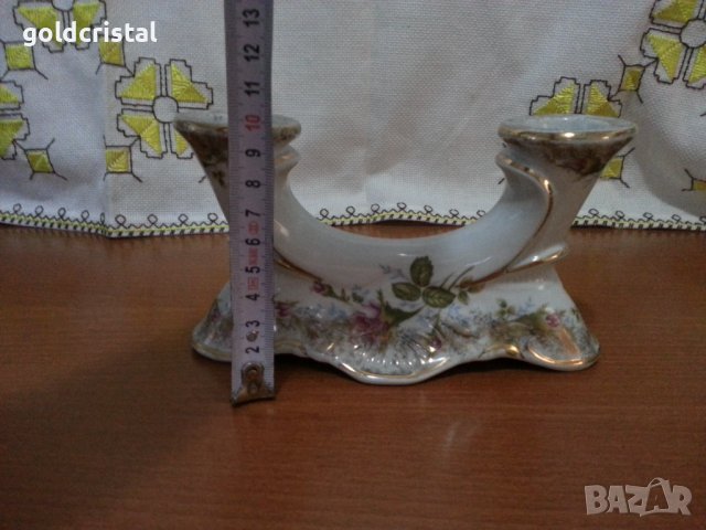 Полски порцелан свещник , снимка 2 - Антикварни и старинни предмети - 42474822