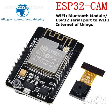 ESP32-CAM WiFi + Bluetooth Module Camera Module Development Board ESP32 with Camera Module OV2640 2M