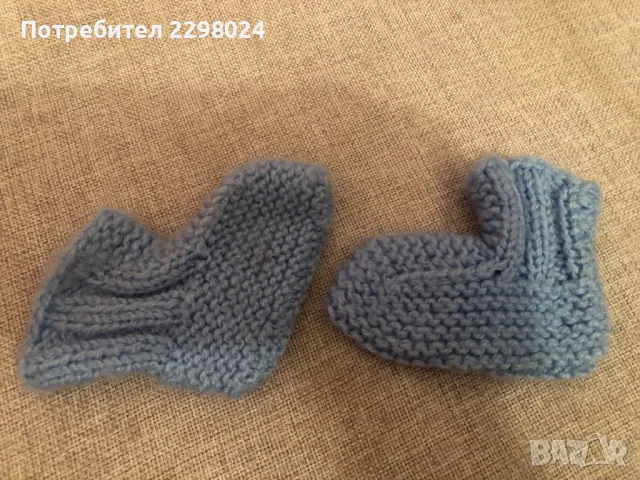Плетени терлички, снимка 4 - Бебешки чорапи - 48744932