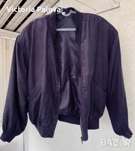 Модерно яке  бомбър 100% коприна, снимка 2 - Якета - 39397770