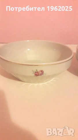 Стари Български Порцеланови Чинии и купички, снимка 12 - Антикварни и старинни предмети - 44280006