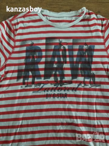 g-star attolini stripe - страхотна мъжка тениска, снимка 2 - Тениски - 42613451