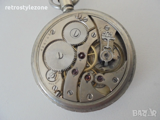 № 8562 Стар джобен часовник   , снимка 5 - Антикварни и старинни предмети - 54101594