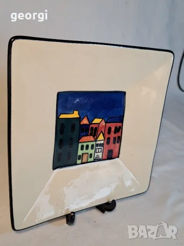 Temuka pottery Ноза Зеландия Керамична декоративна чиния   4/3, снимка 2 - Декорация за дома - 49027173