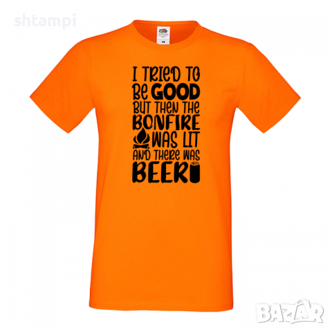 Мъжка тениска I Tried To Be Good But There Was Beer,Бира,Бирфест,Beerfest,Подарък,Изненада,Рожден Де, снимка 7 - Тениски - 36378026
