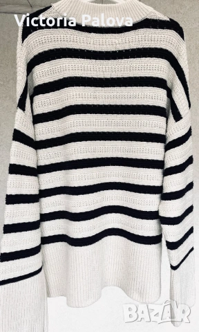 Премиум пуловер organic памук и вълна SAMSØE SAMSØE Дания, снимка 6 - Блузи с дълъг ръкав и пуловери - 53277839