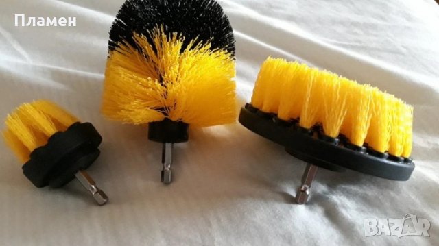 Универсални четки за почистване, с адаптер 3бр за винтоверт,почиства дома,автомобила ,пране, , снимка 2 - Други стоки за дома - 35473232