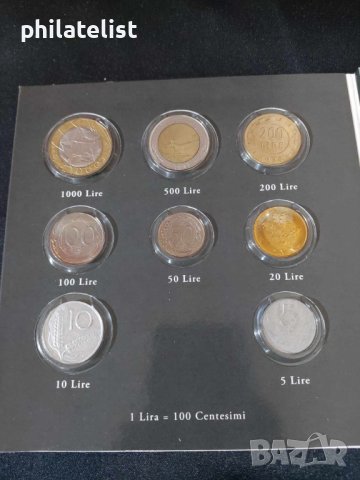 Комплектен сет - Италия в лири 1978-1998 и Евро серия 2002, снимка 3 - Нумизматика и бонистика - 44328313