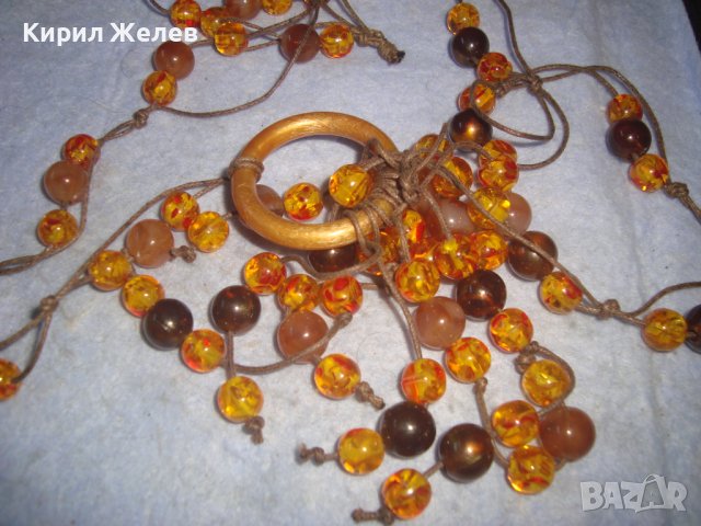 МНОГО КРАСИВА РЕТРО АРТ ОГЪРЛИЦА от КАТАЛИН ТОПЕН КЕХЛИБАР 30144, снимка 4 - Колиета, медальони, синджири - 37900529