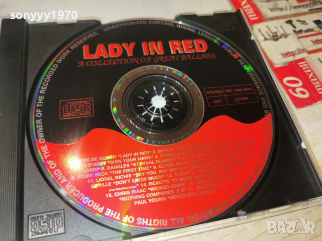 LADY IN RED CD 3001261908, снимка 2 - CD дискове - 53287554