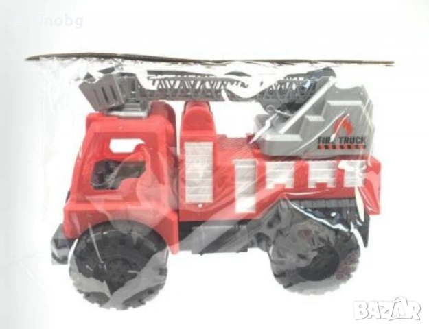 Детска пожарна кола със стълба, снимка 5 - Коли, камиони, мотори, писти - 53912523