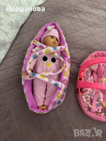 Детско Легло Smoby, раница и шезлонг за бебе, снимка 7 - Образователни игри - 49696568