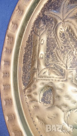 Медно пано - ръчна изработка , снимка 3 - Антикварни и старинни предмети - 42448015