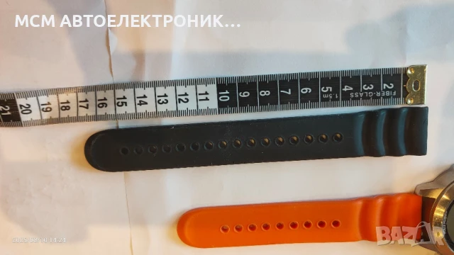 МНОГО ДЪЛГА ЧЕРНА ВОДОЛАЗНА ОРИГИНАЛНА СИЛИКОНОВА КАИШКА NORTH EDGE, снимка 6 - Каишки за часовници - 51358064