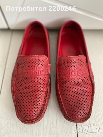 Мъжки мокасини естествена кожа Baldinini, снимка 2 - Мокасини - 51850156