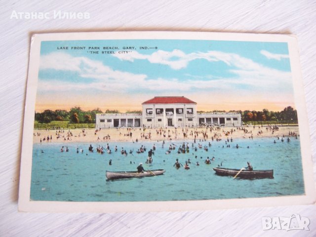 Стара пощенска картичка от град Гери, Индиана, САЩ 1931г., снимка 3 - Филателия - 32024582