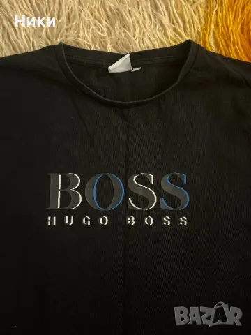 Мъжка или по скоро момчешка фанелка на Boss, снимка 3 - Блузи - 48877937