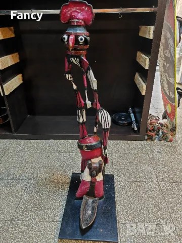 Ръчно изработена статуетка 110 см, снимка 4 - Антикварни и старинни предмети - 47342615