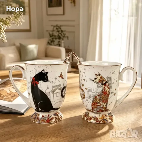 Чаши комплект с котки