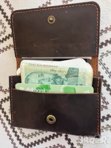 ПОРТФЕЙЛ естествена кожа Crazy Horse  Промоция 25 лв., снимка 2 - Портфейли, портмонета - 41432620