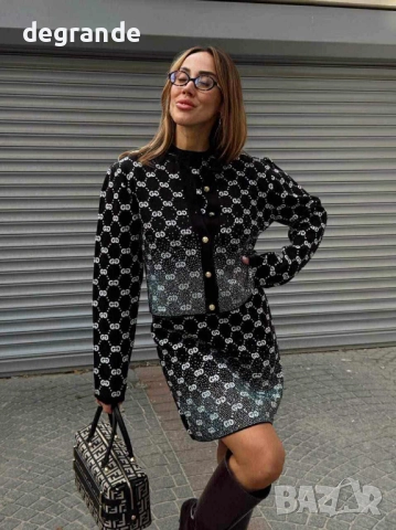 НАМАЛЕН МОДЕЛ Gucci в части Рокля+Жилетка, снимка 4 - Рокли - 51144713