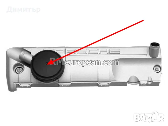  Мембрана картерни газове Porsche Cayenne 4.5-4.8L V8, снимка 5 - Части - 47597956