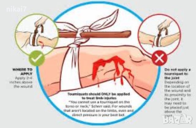 тактически турникет за първа помощ най бързото спиране на кръвозагуба, снимка 2 - Екипировка - 42101350