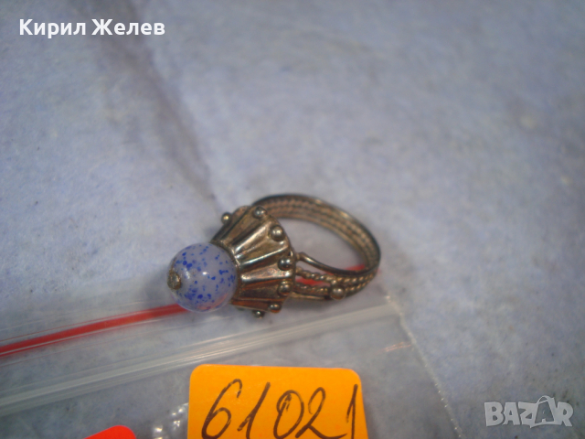 ВЪЗРОЖДЕНСКИ СРЕБЪРЕН СКЪПОЦЕНЕН ОСМАНСКИ ПРЪСТЕН - САЧАН РЪЧНА СТАРИННА МАЙСТОРСКА ИЗРАБОТКА 61021, снимка 8 - Антикварни и старинни предмети - 36378282