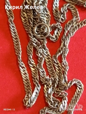Сребърен синджир много красив стилен дизайн 34276, снимка 4 - Колиета, медальони, синджири - 52845201
