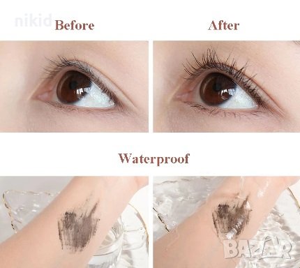 Супер тънка четка черна спирала за мигли водоустойчива, снимка 3 - Декоративна козметика - 38538196