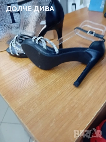 Дам.сандали м 7378 черни , снимка 4 - Сандали - 53944394
