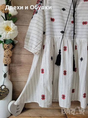 Туника с шевици бродерии памучна материя , снимка 8 - Туники - 54096477