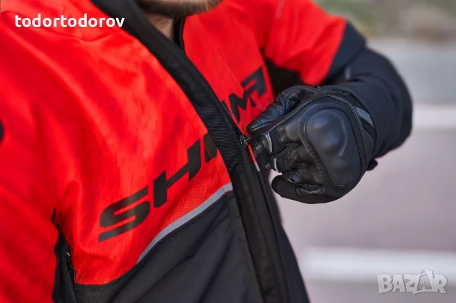 Мъжко двуслойно текстилно мотоциклетно мото яке SHIMA DRIFT RED, снимка 5 - Аксесоари и консумативи - 51209061
