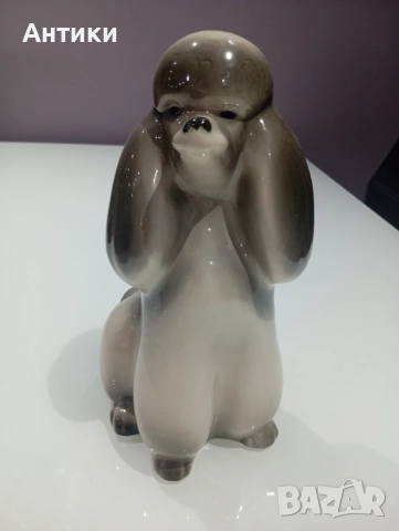 Порцеланов Голям Пудел Маркиран , снимка 5 - Статуетки - 52497183