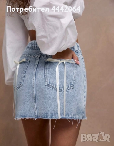 Къса дънкена пола